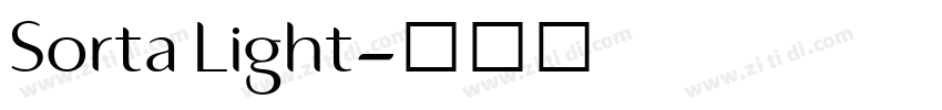 Sorta Light字体转换